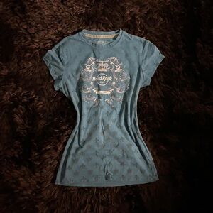 Hard Rock Cafe Blue Graphic Women's Tee
